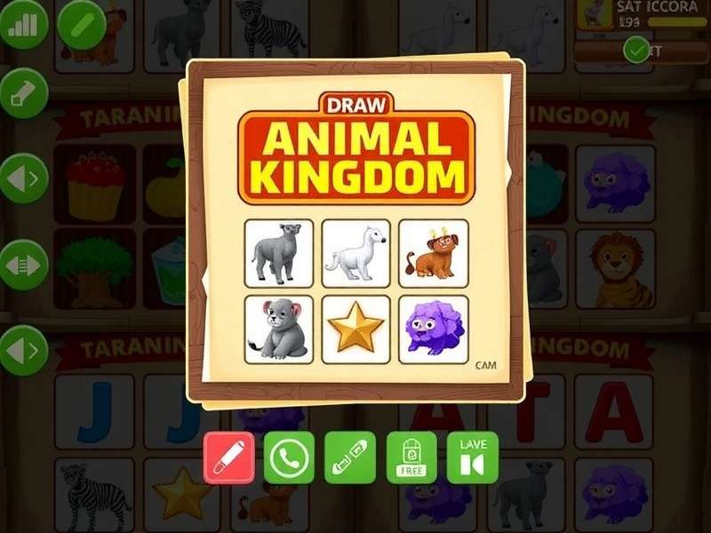 Animal Kingdom Draw Game Screenshot
